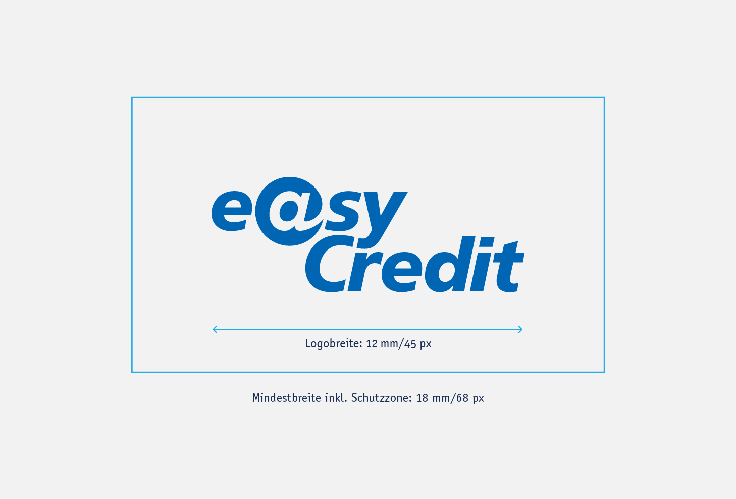 Das Logo Mindestgröße